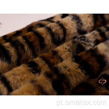 Pelúcia longa com impressão leopardo